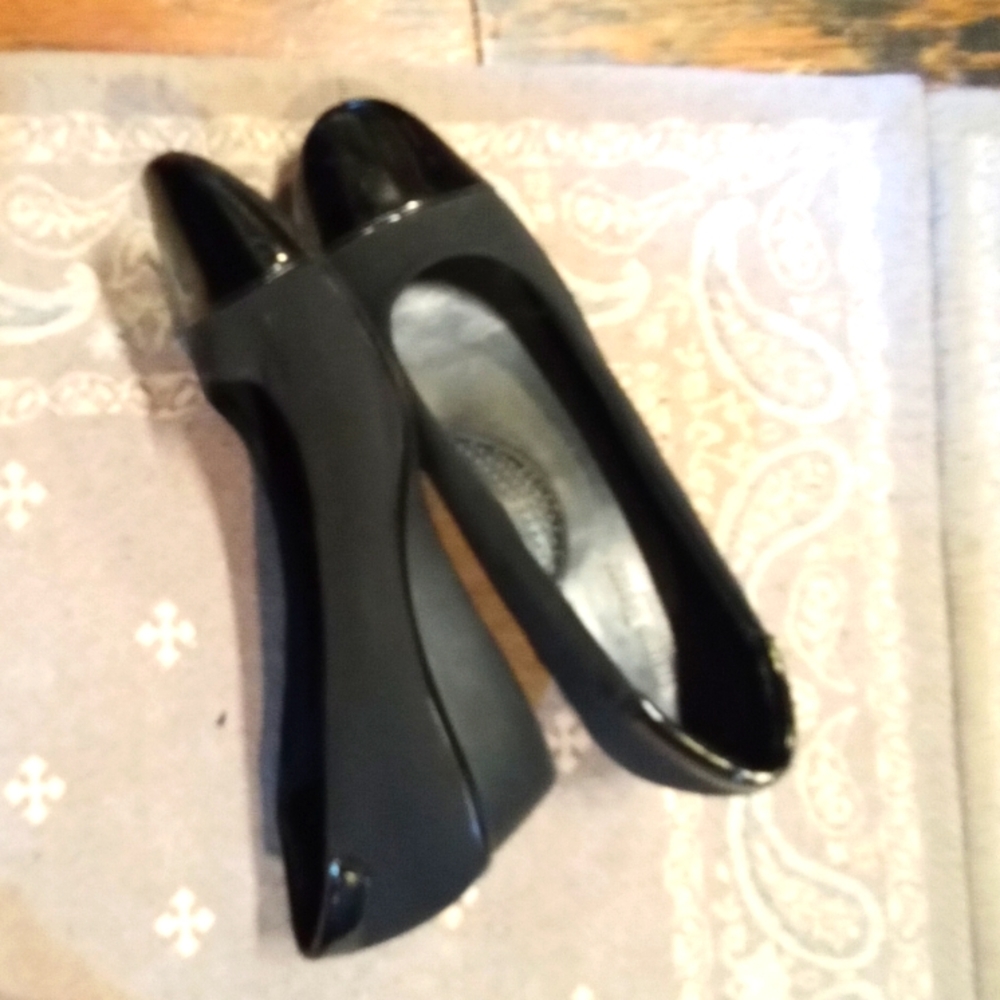 Studio Works Comfort dressy slip on wedges
